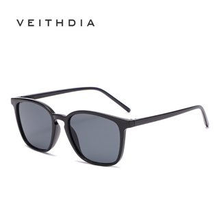 Veithdia ใหม่ แว่นตากันแดดแฟชั่น ทรงสี่เหลี่ยม สไตล์เรโทร เรียบง่าย สําหรับผู้ชาย และผู้หญิง S21207