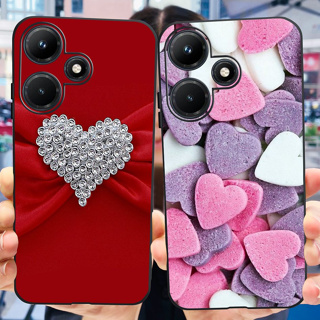 เคสซิลิโคนนิ่ม ลายหัวใจน่ารัก กันกระแทก สําหรับ Infinix Hot 30i 2023 Infinix Hot 30i NFC Hot30i X669