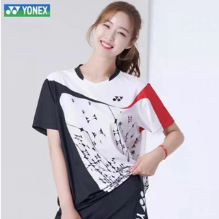 Yonex เสื้อแบดมินตัน แขนสั้น แห้งเร็ว ฤดูร้อน สําหรับผู้ชาย และผู้หญิง