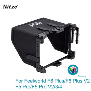 Nitze F6 Plus กรง พร้อมแคลมป์หนีบสาย HDMI จอภาพ 5.5 นิ้ว สําหรับ Feelworld F6 Plus F6 Plus V2 F5 Pro F5 Pro V2 V3