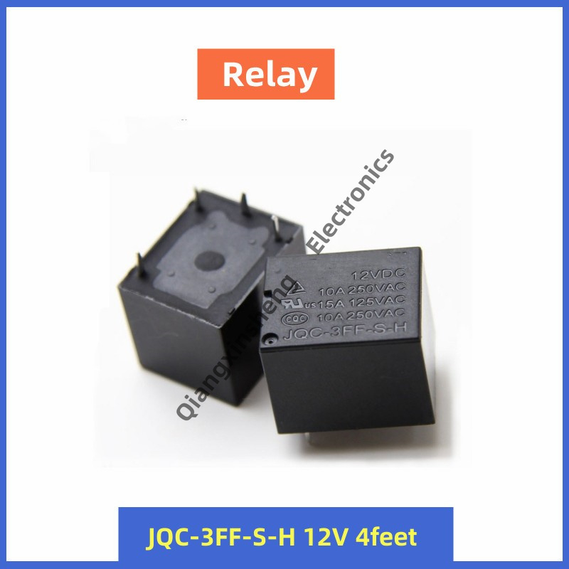 รีเลย์ 4 Pin JQC-3FF-S-H 10A 12VDC 24VDC