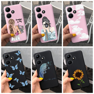 เคสโทรศัพท์มือถือซิลิโคน TPU แบบนิ่ม ลายดอกทานตะวัน สําหรับ Infinix Hot 30i NFC Hot30i X669 X669C 2023