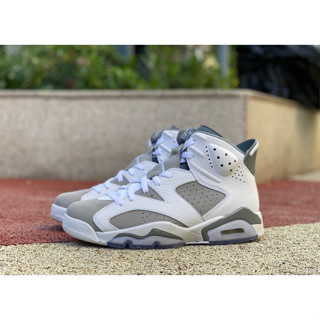 พร้อมส่ง Air Jordan 6 Retro "Cool Grey" รองเท้าวิ่ง รองเท้าบาสเก็ตบอล สําหรับผู้ชาย AJ6 CT8529-100 2023