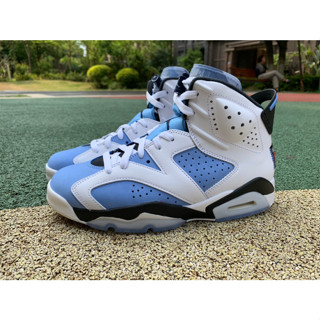 พร้อมส่ง รองเท้าวิ่ง รองเท้าบาสเก็ตบอล Air Jordan 6 Retro UNC University สีฟ้า สําหรับผู้ชาย AJ6 CT8529-410 2023