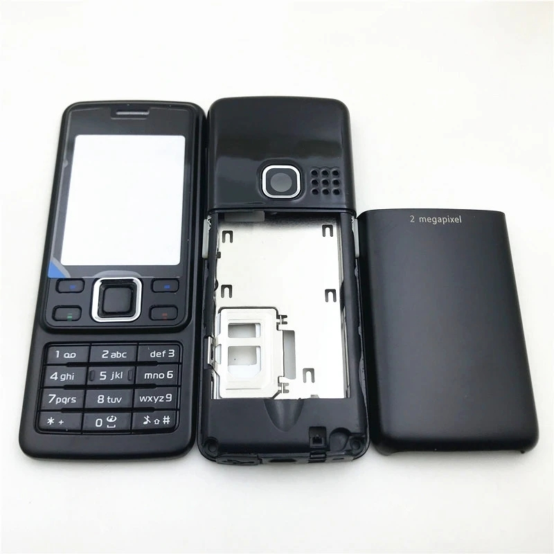 เคสโทรศัพท์มือถือ พร้อมปุ่มกดภาษาอังกฤษ แบบเปลี่ยน สําหรับ Nokia 6300