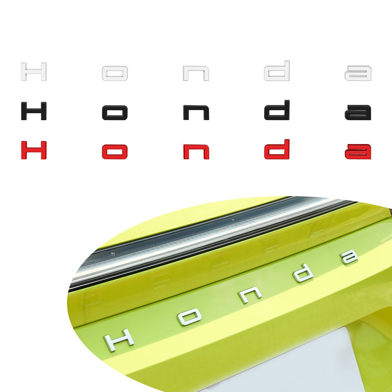 สติกเกอร์โลโก้ตัวอักษร ABS 3D คุณภาพสูง สําหรับติดตกแต่งท้ายรถยนต์ Honda ราคาถูก Shopee Lazada