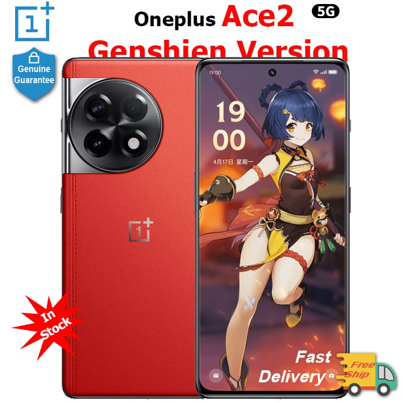สมาร์ทโฟน Oneplus Ace 2 Genshin Edition Qualcomm Snapdragon 8+ Gen 1 หน้าจอ AMOLED 6.74 นิ้ว 50MP 5000mAh 100W