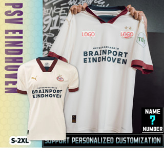 เสื้อยืด ลายฟุตบอล Eindhoven away 23/24 [รุ่นพัด] คุณภาพสูง S-2XL *