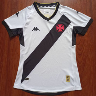 เสื้อกีฬาแขนสั้น ลายทีมชาติฟุตบอล VASCO DA GAMA 2023/24 ชุดเยือน สําหรับผู้หญิง