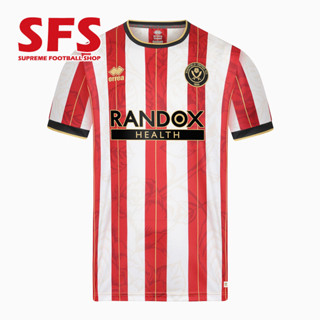 【SFS】เสื้อยืดกีฬาแขนสั้น ลายทีมฟุตบอล SHEFFIELD UNITED 22-23 PROMOTION SOCCER ทรงหลวม คุณภาพสูง ไซซ์ S - 4XL