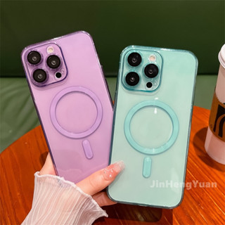 เคสโทรศัพท์มือถือแบบนิ่ม TPU ใส กันกระแทก สีพื้น สไตล์มินิมอล สําหรับ IPhone 14 Plus 13 12 11 Pro Max