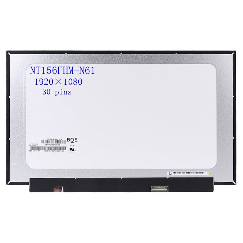 15.6 นิ้ว Slim แล็ปท็อปหน้าจอ LCD NT156FHM-N61 B156HTN06.1 N156HGA-EA3 Rev.C1 2 FHD1920x1080 จอแสดงผล LED Matrix 30pins eDP