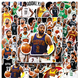 สติกเกอร์ ลาย Kyrie Irving NBA กันน้ํา แบบสร้างสรรค์ สําหรับติดตกแต่งรถยนต์ DIY จํานวน 50 ชิ้น