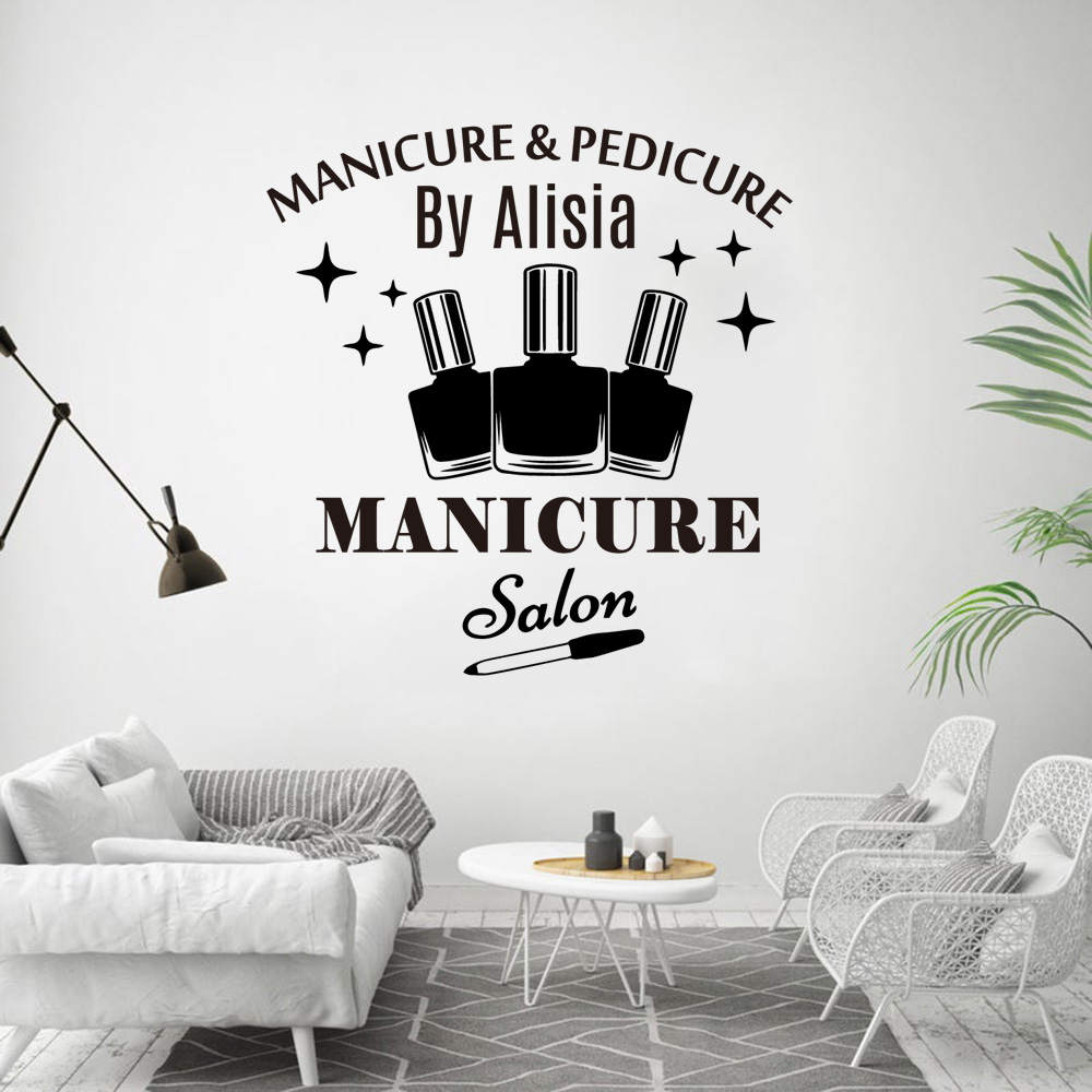 สติ๊กเกอร์ติดผนังลายขนตาศิลปะ สำหรับตกแต่งร้านเสริมสวยและบ้าน - รูปที่ 4