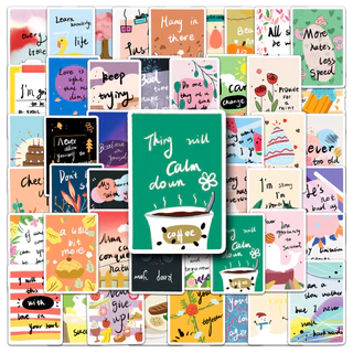 50 ชิ้นตลก Encourage สติกเกอร์กันน้ํา DIY สําหรับโทรศัพท์แล็ปท็อปรถสติกเกอร์ Creative Home Decal