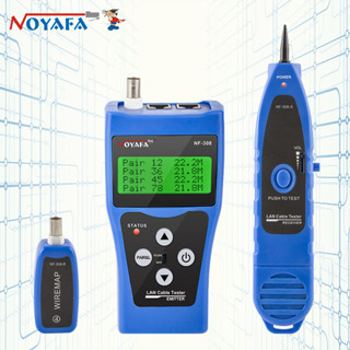 Noyafa NF-308B เครื่องทดสอบสายเคเบิลเครือข่าย หน้าจอ LCD อเนกประสงค์