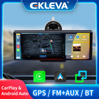 Ekleva แดชบอร์ดนําทาง GPS 5G WiFi เอาท์พุต Aux 2.5K กล้องวิดีโอ หน้าจอทั่วไป สําหรับรถยนต์ Android