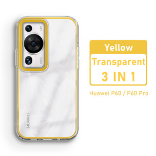 สําหรับ Huawei P60 Pro เคสใส พลาสติกแข็ง TPU เคสโทรศัพท์