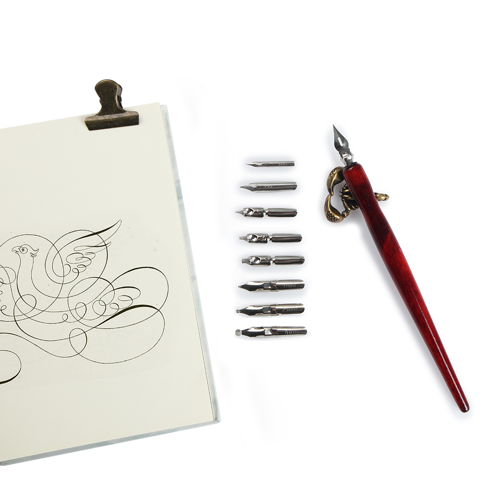 Seamiart ชุดปากกาเขียนพู่กัน 9 ชิ้น และที่ใส่ปากกา 1 ชิ้น - รูปที่ 4