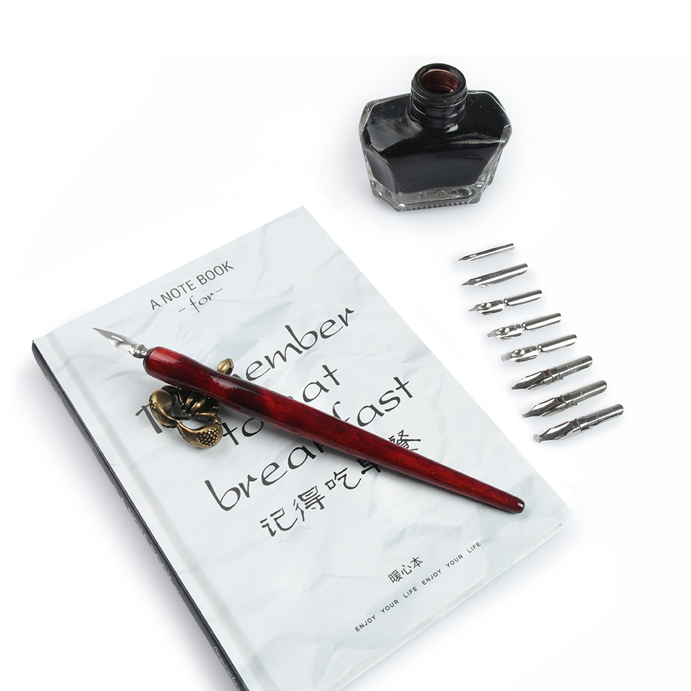 Seamiart ชุดปากกาเขียนพู่กัน 9 ชิ้น และที่ใส่ปากกา 1 ชิ้น - รูปที่ 3