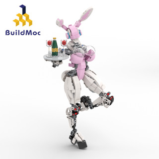 Buildmoc ชุดบล็อกตัวต่อ หุ่นยนต์ หุ่นยนต์ หุ่นยนต์ กระต่าย Maiden warrior 468 ชิ้น