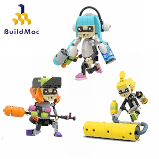 Buildmoc Splatoon 3 บล็อคตัวต่อเกม Nintendo Inklings Jet fighter 139 ชิ้น