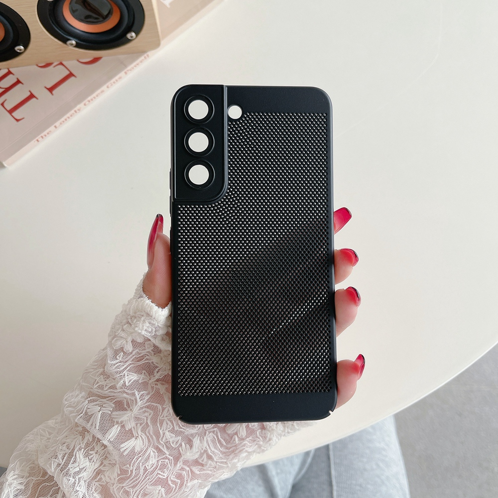 กระจกป้องกันกล้องเคสโทรศัพท์สําหรับ Samsung Galaxy S24 S25 หมายเหตุ 20 Ultra Hollow การกระจายความร้อนผิวปกแข็ง - รูปที่ 5