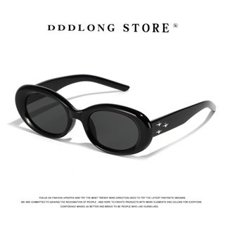 Dddlong แว่นตากันแดด UV400 ทรงวงรี สไตล์วินเทจ คลาสสิก แฟชั่นเรโทร สําหรับผู้หญิง ผู้ชาย D291