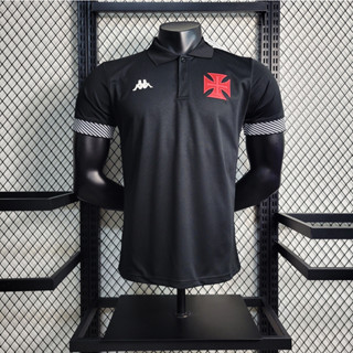 เสื้อโปโลแขนสั้น ลายทีมชาติฟุตบอล Vasco da Gama 2023-24 ชุดเยือน สําหรับผู้ชาย ไซซ์ S - 2XL