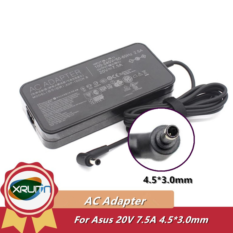 A18-150P1A แล็ปท็อป 20V 7.5A 150W 4.5x3.0 มม.อะแดปเตอร์ AC สําหรับ Asus Vivobook Pro K6502 K6502ZE K
