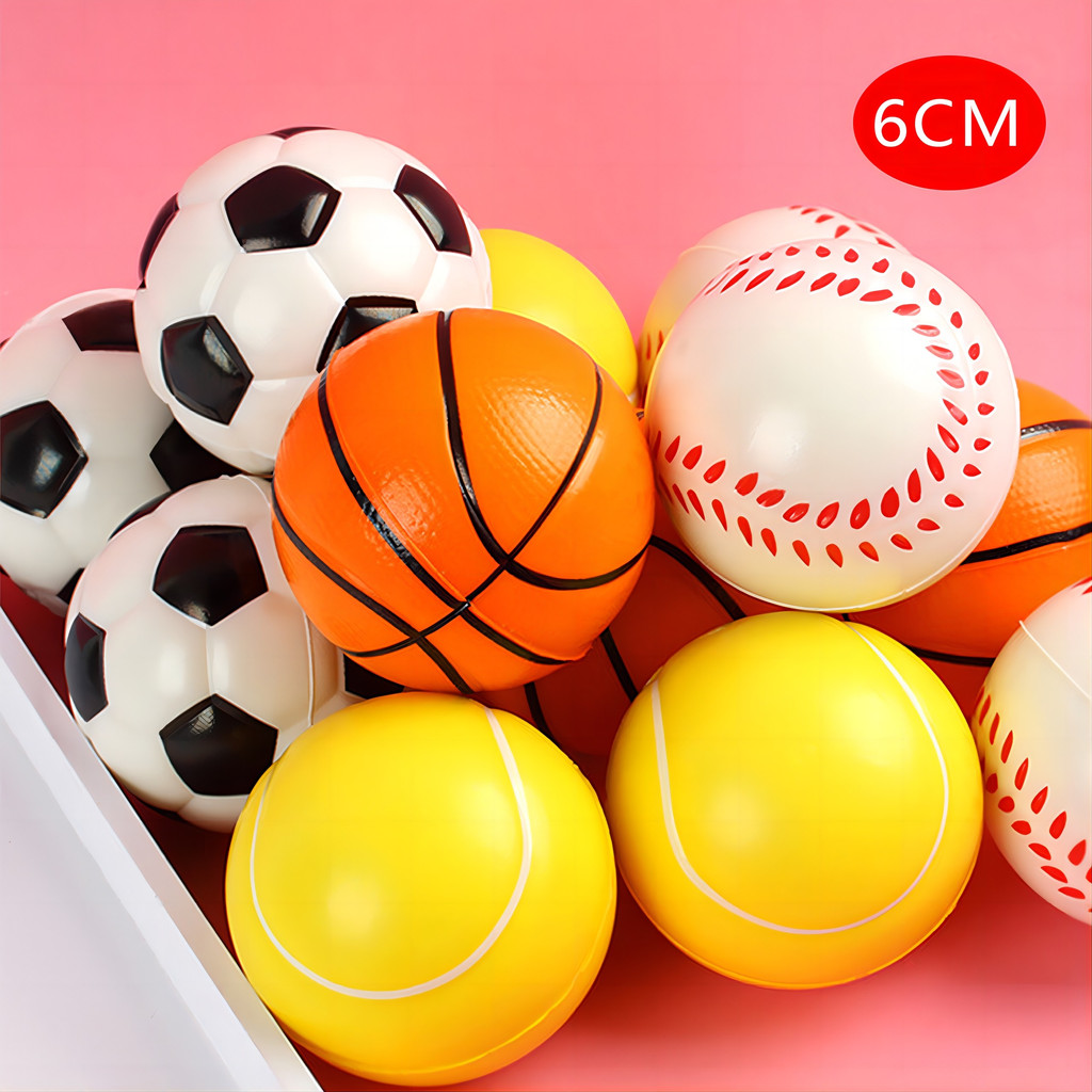 ลูกเทนนิส ลูกเทนนิส ฟองน้ํา PU ขนาด 6 ซม. ของเล่นสําหรับเด็ก YL100