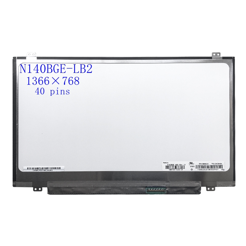 14.0 "นิ้วแล็ปท็อปหน้าจอLCD N140BGE-LB2 Fit N140BGE-L32 N140BGE-L43 LP140WH2-TLS1 B140XTN03.6 สําหรั