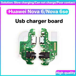 บอร์ดพอร์ตชาร์จ USB สําหรับ huawei hw nova 6 6se se พร้อมพอร์ต IC USB สายเคเบิลเฟล็กซ์