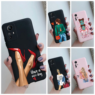 เคสโทรศัพท์มือถือ ซิลิโคนนิ่ม ป้องกันกล้อง ปิดด้านหลัง แฟชั่น สําหรับ Redmi Note 12S