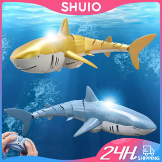 Shuio ของเล่นโมเดลสัตว์ทะเล ปลาฉลามจําลอง สําหรับเด็ก