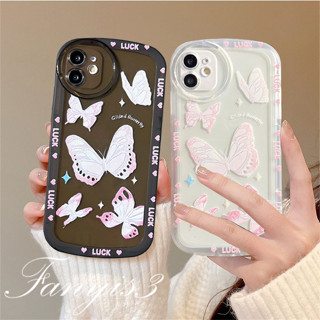 เคสโทรศัพท์มือถือ TPU นิ่ม แบบเต็มจอ ลายผีเสื้อ สําหรับ Realme 11 C53 C55 C35 C33 C31 C30 C30s C25Y C21Y C25 C25s C12 C21 C20 C20A C11 C17 9i 7i C15 5 5i 5s 6i C3 Narzo 50A 50i