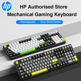 Hp GK320 RGB Ture ชุดคีย์บอร์ดเกมมิ่ง ผ้าฝ้าย เสียงเงียบ Type-C