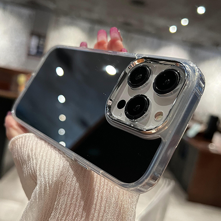 เคสไอโฟน 16/15/14/13/12/11 Pro max mirror silicone Compatible Case iPhone 11,12,13,14,15,16,11PM,12PM,13PM,14PM,15PM,16PM