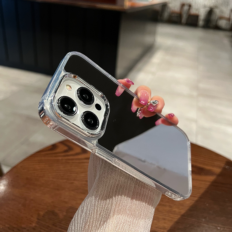 เคสไอโฟน 16/15/14/13/12/11 Pro max mirror silicone Compatible Case iPhone 11,12,13,14,15,16,11PM,12PM,13PM,14PM,15PM,16PM