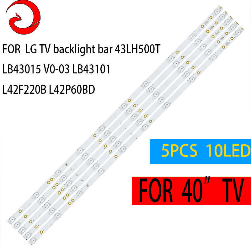 "LG ไฟแบ็คไลท์ทีวี 43 บาร์ 43LH500T LB43015 V0-03 LB43101 L42F220B L42P60BD pxa1 "LG