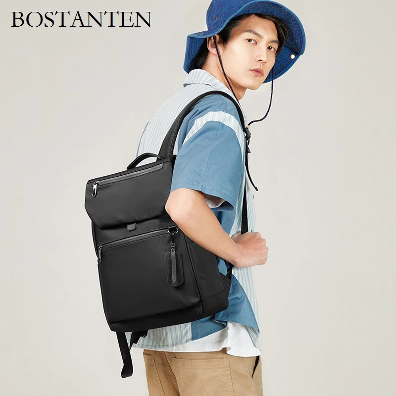 BOSTANTEN กระเป๋าสะพายคู่กันน้ำกีฬาเป้หลังความจุขนาดใหญ่เดินทางกระเป๋าเป้สะพายหลังคอมพิวเตอร์กระเป๋าเป้สะพายหลังนักเรียนทนทาน