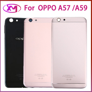 ฝาครอบด้านหลัง สําหรับ OPPO A59 F1S A57 แบตเตอรี่ เคสด้านหลัง โทรศัพท์ อะไหล่สํารอง พร้อมปุ่มด้านข้างเลนส์