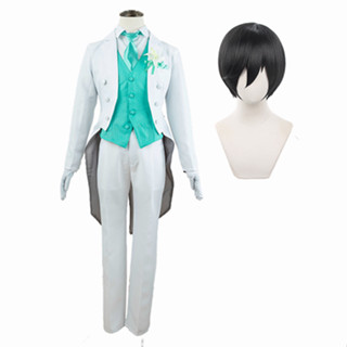 Holoun Blue Lock Cosplay ชุดคอสเพลย์อนิเมะ Rin Tuxedo Tailcoat สีฟ้า สําหรับงานปาร์ตี้