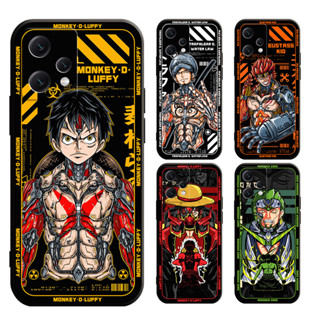 เคส realme 11 5 5S 5I 6I pro plus 7 6 7i C17 pro plus 4G 5G โทรศัพท์มือถือแบบนิ่ม ลาย LUFFY ZORO LAW สําหรับ