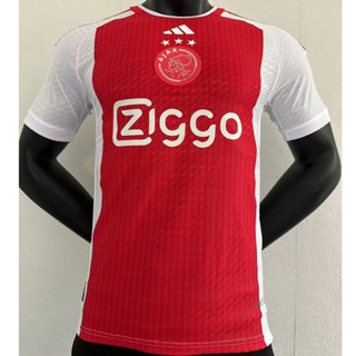 เสื้อกีฬาแขนสั้น ลายทีมชาติฟุตบอล Ajax Player Version 23/24 ชุดเหย้า สีแดง สําหรับผู้ชาย