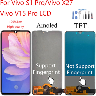 อะไหล่หน้าจอสัมผัสดิจิทัล LCD แบบเปลี่ยน สําหรับ Vivo S1 Pro Vivo X27 Vivo V15 Pro