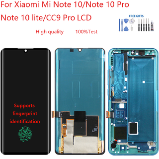 อะไหล่หน้าจอสัมผัสดิจิทัล LCD แบบเปลี่ยน สําหรับ Xiaomi Mi Note 10 Note 10 Pro Note 10 lite CC9 Pro