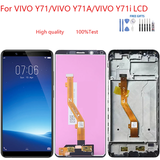 อะไหล่หน้าจอสัมผัสดิจิทัล LCD แบบเปลี่ยน สําหรับ VIVO Y71 VIVO Y71A VIVO Y71i