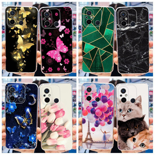 เคสโทรศัพท์มือถือแบบนิ่ม กันกระแทก ลายผีเสื้อ หินอ่อน หรูหรา สําหรับ Realme C55 C55 RMX3710