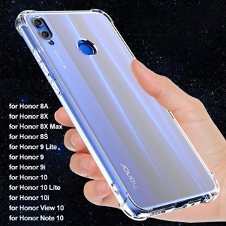 เคสโทรศัพท์มือถือ ซิลิโคนนิ่ม TPU ใส กันกระแทก สําหรับ Honor 8X Max 8C 8A 9i 9 10 Lite 10i View10 8S Huawei Y Max Honor 9Lite Note10